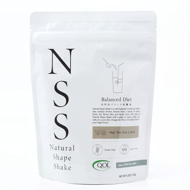 NSS-Natural Shape Shake ナチュラルシェイプシェイク ほうじ茶ソイラテ味 175g 植物由来のたんぱく質 ソイプロテイン 女性向け グルテンフリー 着色料不使用 保存料不使用 甘味料不使用 ミルクフリー 自然派 乳酸菌 食物繊維 オリゴ糖 穀物麹配合 吸収サポート