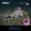 Adesso CyberDrone X1 Lightweight Remote Controlled Drone with 2.4GHz Controller Altitude Hold Headless Mode 3D Flips 720P Camera Beginner Friendly