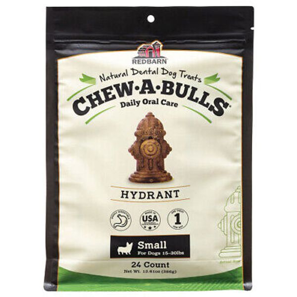 Redbarn Pet Products Chew-A-Bulls Dental Dog Treat Hydr