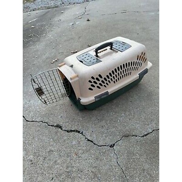 Portable Dog Crate Small Plastic Pet Kennel Safe Travel Carrier