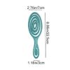 DHinkyoung Hair Detangling Brush with Bending Bristles,Unique Spiral Hairbrush,Anti Static Hair Straightening Brush,Comfortable Massage Brush for Women Men Wet and Dry Hair