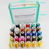 New brothread 30 New Janome Colours Polyester Machine Embroidery Thread Kit 500M Each Spool - Assortment 3