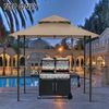 Grill Gazebo Replacement Canopy Beige Top Fabric ONLY NEW