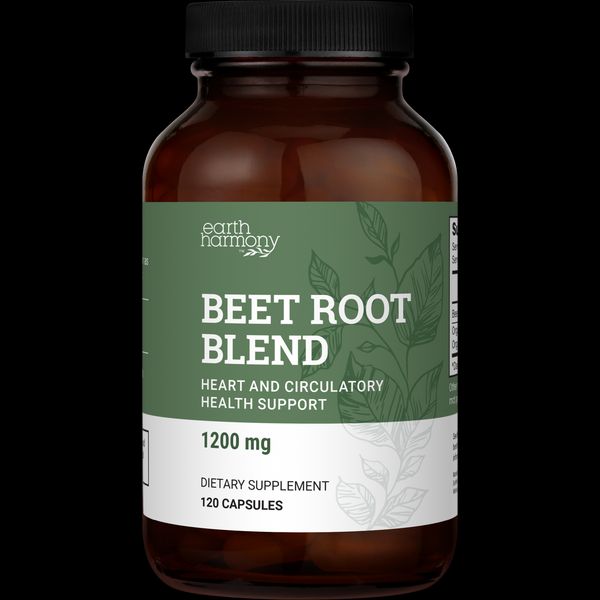 Organic Beet Root Powder Capsules 1200 mg - 120 Capsules