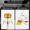 Drywall Taping Tools Flat Finishing Box Kit + 40''-64'' Extendable Handle 9.8 in