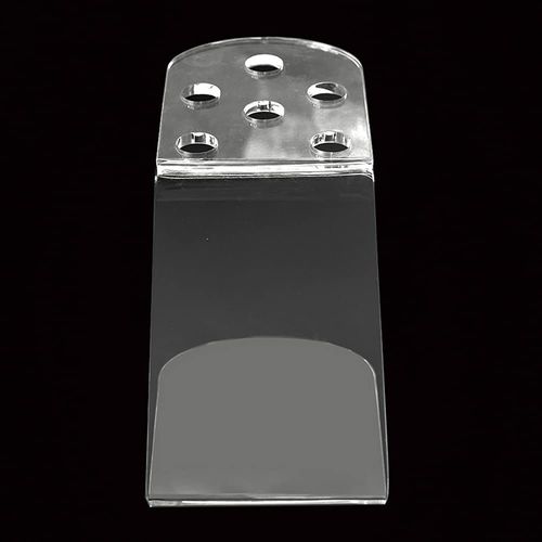 esowemsn 6 Holes Clear Acrylic Scissors Holder Rack Salon Shear Holder Hairdresser Scissor Combs Clips Desktop Organizer Accessories for Barber Shop Office Home