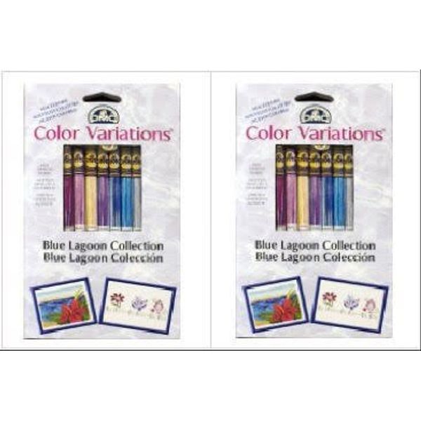 2 Pack Bundle: Color Variations Floss Pack, Blue Lagoon 2 Packages