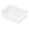 PATIKIL 10"x7"x3" Plastic Lab Tray, Rectangle Utility Stackable Box Crafts Organizer White for Tools Storage