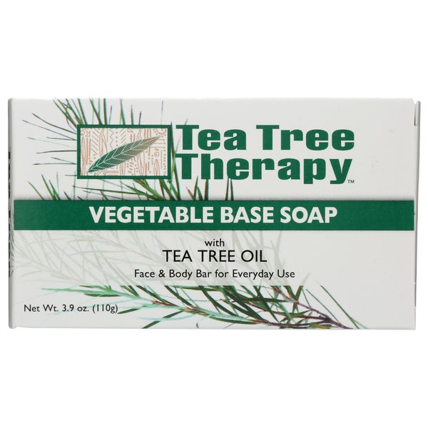 Tea Tree Therapy Tea Tree Vegetable Base Soap 4.0 oz (110 g), Set of 3