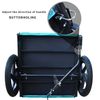 Light Blue Foldable Pet Jogging Stroller Dog Carriers Bicycle Trailer