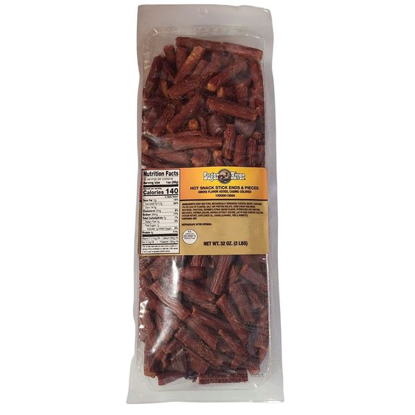 Sugar River Meat Snack Links Sticks Ends & Pieces 2 lbs (Hot Snack Stick)