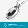 Tech21 Evo Clear AirTags case with Carabiner. Compatible with Apple AirTag.