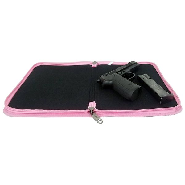 EXPLORER Deluxe Pistol Case, Pink, 11.5 x 9.5-Inch