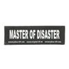 Interchangeable Patches, 1 pair, MASTER OF DISASTER, Size: Small, Black