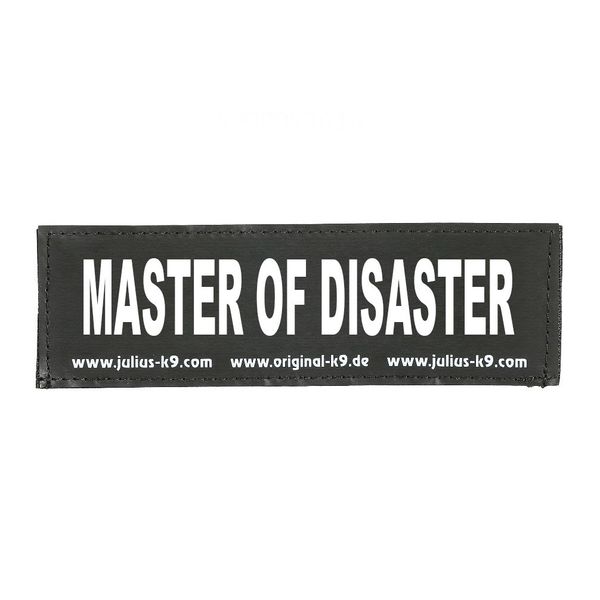 Interchangeable Patches, 1 pair, MASTER OF DISASTER, Size: Small, Black