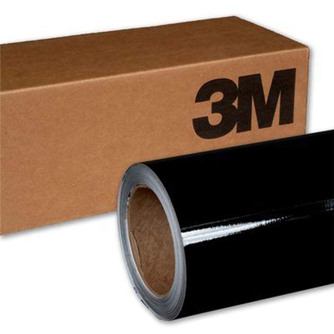3M 2080 G12 Gloss Black 5ft x 4ft (20 Sq/ft) Car Wrap Vinyl Film