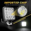 2PCS 48W LED Work Light Truck OffRoad Tractor Lights Lamp 12V Square