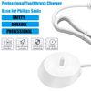 Electric Toothbrush Replacement Charger Base Compatible with Philips Sonic HX6100 Series Inductive Charging Base Portable Waterproof Power Cord Environmental ABS for Travel