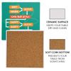 Big Bang Theory Soft Kitty Flow Chart Square Ceramic Coasters, Set of 2, 3.9", Cork Base