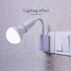 GOCBOBO Smart Remote E26/E27 Plug in Light Socket 360° Flexible Rotatable LED Light Bulb Extension Socket with Switch Style 1 (No Bulb)