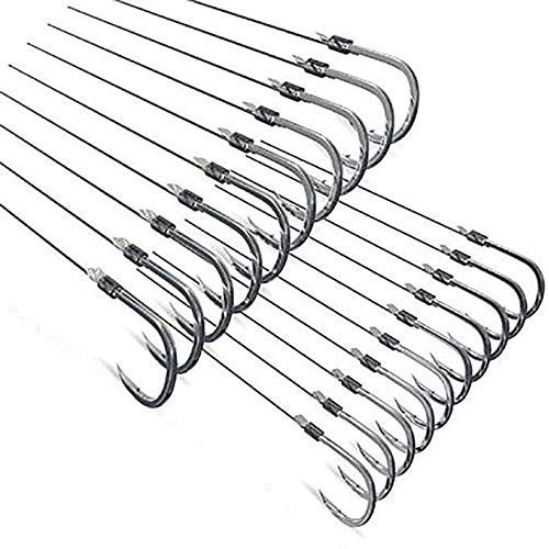 ZRUOYI Joyiii Small Fishing Hooks with Mono Line,Super Strong Sharp Fishing Hook on Nylon Fishing Line Fishing Accessories for Baits (7#(3.3lb-5.5lb))