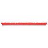 Meat Case Divider Parsley Divider with Aluminum Support Red Plastic - 30"L x 2