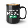 Engineer Coffee Mug 15oz Black -Engineer Mode ON - Electronics Gifts Engineer Gift for Men PhysicsComputer Engineer Gadget Guy