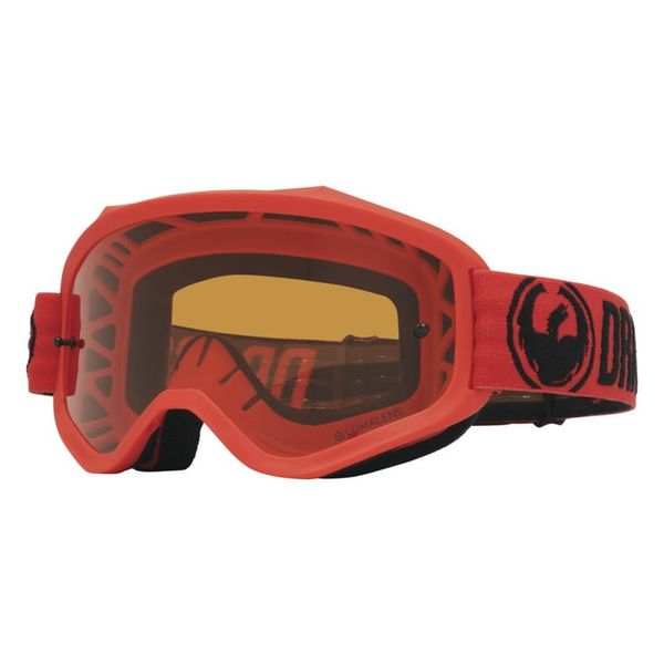 Dragon Eyewear MXV Red Off Road Goggle with Lumalens Amber Lens