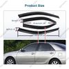 For 02-06 Toyota Camry Window Visor Vent Rain Sun Deflector Guard 4Pc Set
