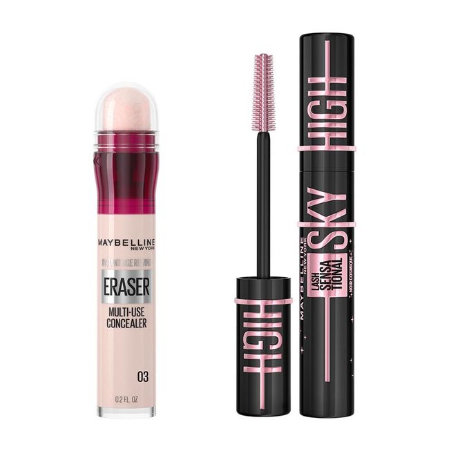 Maybelline New York Instant Anti Age Eraser Kapatıcı - 03 Fair & Lash Sensational Sky High Cosmic Black Maskara Makyaj Seti