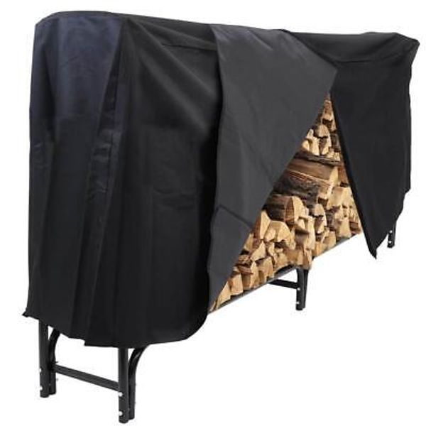 8 Ft. Firewood Log Rack Cover Heavy Duty Outdoor Waterproof Sun Dust Protector