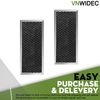 2-Pack Microwave Filter Replacement For General Electric DVM7195DF1BB DVM7195DF1WW DVM7195DK1BB MICROWAVE DVM7195DK1WW Microwave