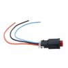 DUESI Motorcycle Hazard Light Switch Double Warning Flasher Emergency Signal w/3 Wires Lock