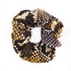 6 Pack Snake Print Cheetah Colors Leopard Print Hair Scrunchies Animal Print Slap Bracelet Ponytail Holder Elastic Hair Bands Wrist Line Silky Scrunchy Hair Ties for Show/Sleepover Party