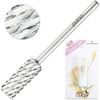 Professional Silver Small Barrel Nail Carbide Drill Bit 3X Coarse Grit