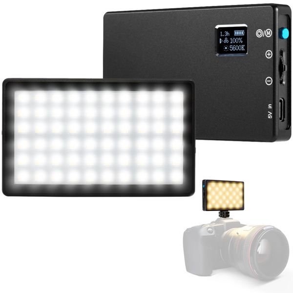 Lume Cube Bicolor Panel Mini LED Light for Professional DSLR Cameras | Adjustable Panel Mini, LCD Display | Photo and Video Lighting, Long Battery Life | Fits Sony, Nikon, Canon, Fuji, Panasonic