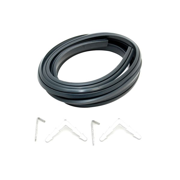 Universal 3 Sided Cooker Oven Rubber Door Seal + Clips.