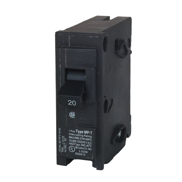 MP120 20-Amp Single Pole Type MP-T Circuit Breaker