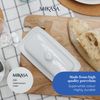 Mikasa Chalk Porcelain Butter Dish, Labelled