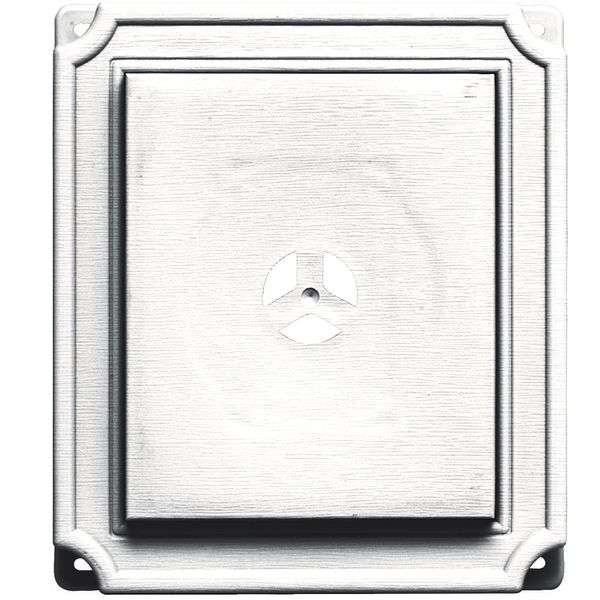 Builders Edge 130110001117 Scalloped Mounting Block 117, Bright White