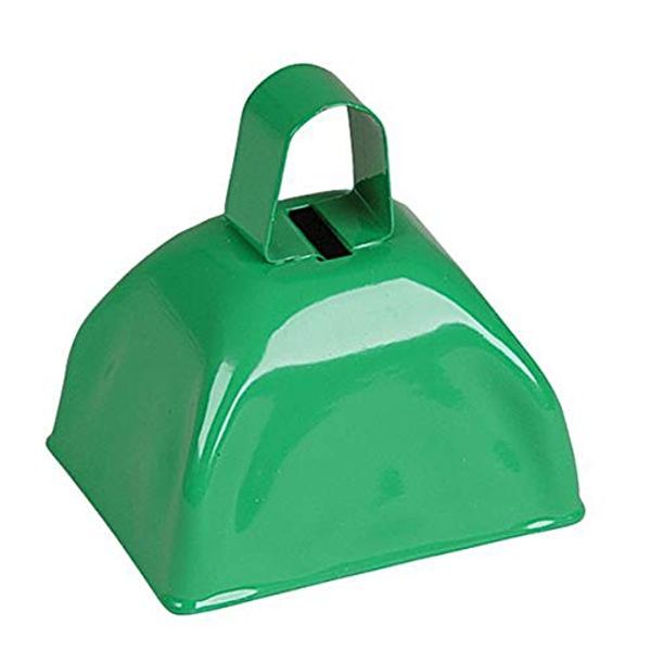 3 inches Green Metal Cowbell, Case of 72