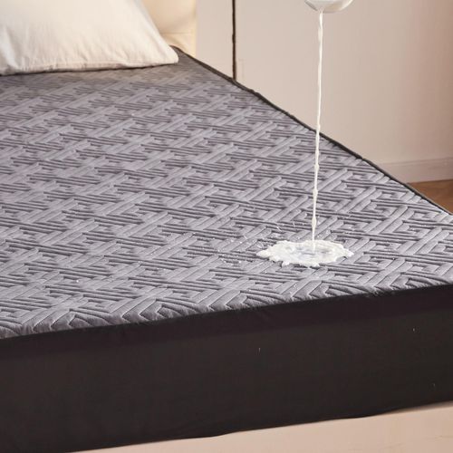BDEUS Waterproof Mattress Protector Full Size with Straps Noiseless Bed Cover Deep Pocket Fitted Up to 18" Depth Mattress Pad Soft Breathable Machine Washable for Bedroom, Hotel(Gray)