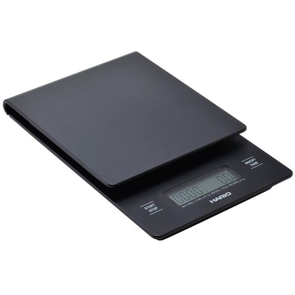 Hario V60 Drip Coffee Scale with Timer Black Precision Weight Measurement