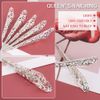 CLFYOU Women Long Nail Ring Cosplay Armor Ring Long Nail Ring Openwork Fake Nail Ring Fake Nail Ring Finger Decoration Finger Nail Nail Women DIY Nail Art Accessories Halloween Costume Gift