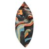 Artistic Flow of Colors Throw Pillow