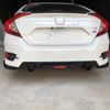 Rear Bumper Lip Canards Splitter Diffuser Side Aprons For Honda Civic 2016-2021