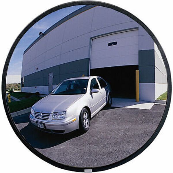 See All Outdoor Convex Safety Mirror- 18in Dia. Acrylic 20- ft View # PLX018