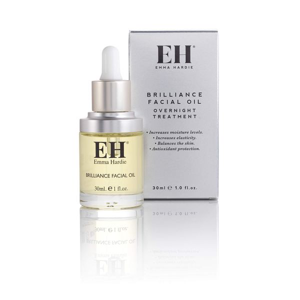 Emma Hardie Brilliance Facial Oil, Lightweight Face Oil with Sweet Almond Oil, Grapeseed Oil, and Sunflower Oil, Anti Aging and Hydrating Serum for All Skin Types