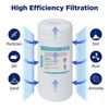 6 Pack 10"x4.5" String Wound Sediment Water Filter Cartridge for PPL10BB PPW10BB