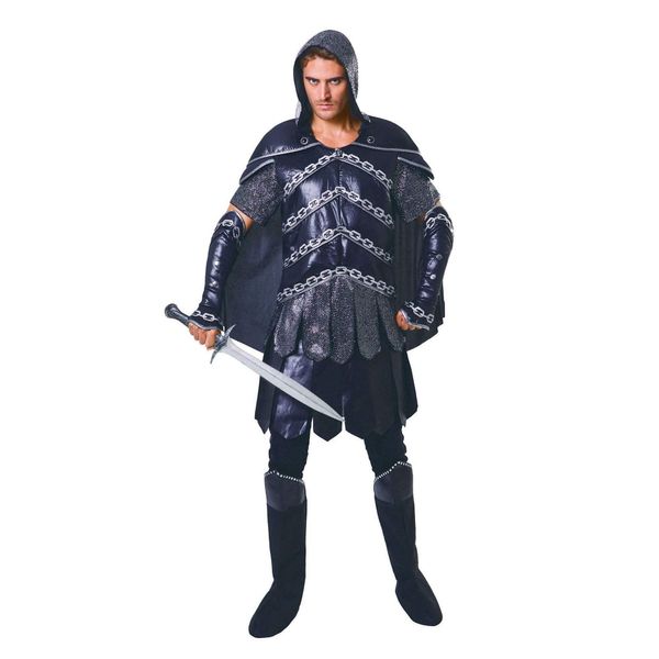 Bristol Novelty AF076 Dark Warrior Man, Men, Black, One Size